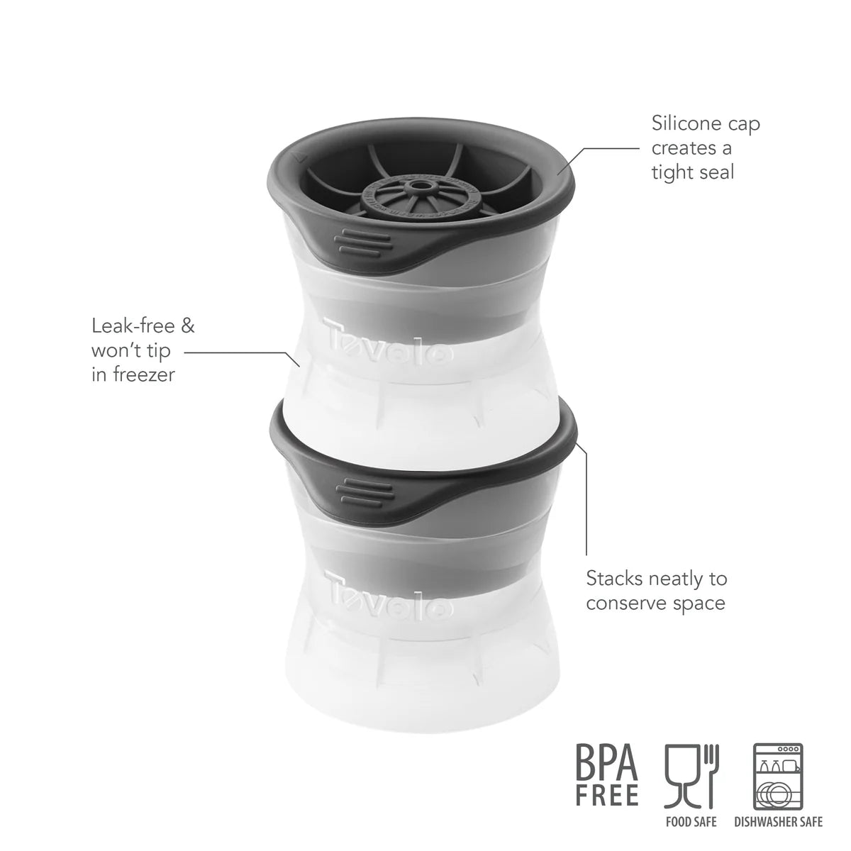 Tovolo Basketball Ice Molds - Set of 2