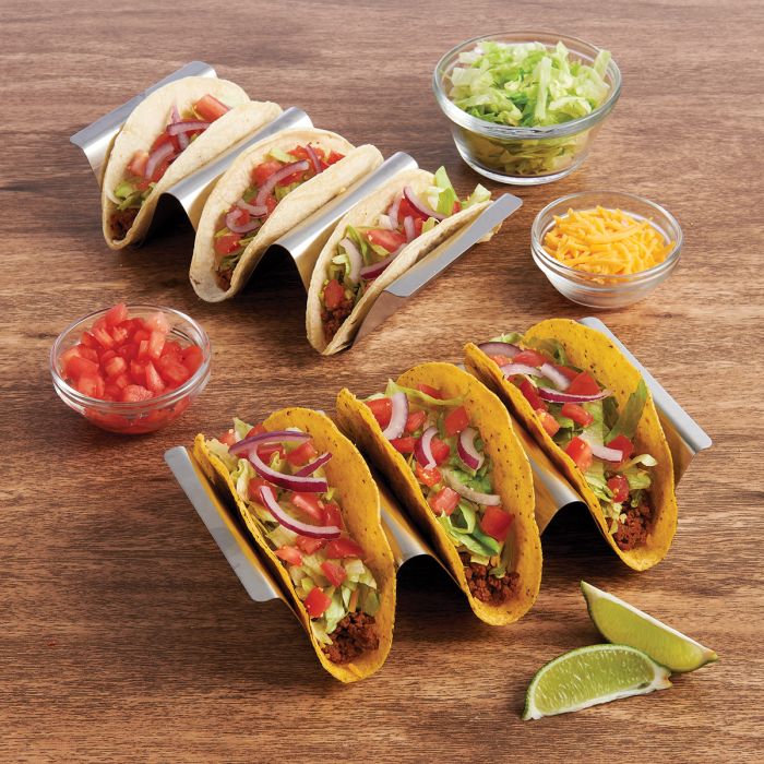 HIC Kitchen Taco Holder Stands, Set of 2