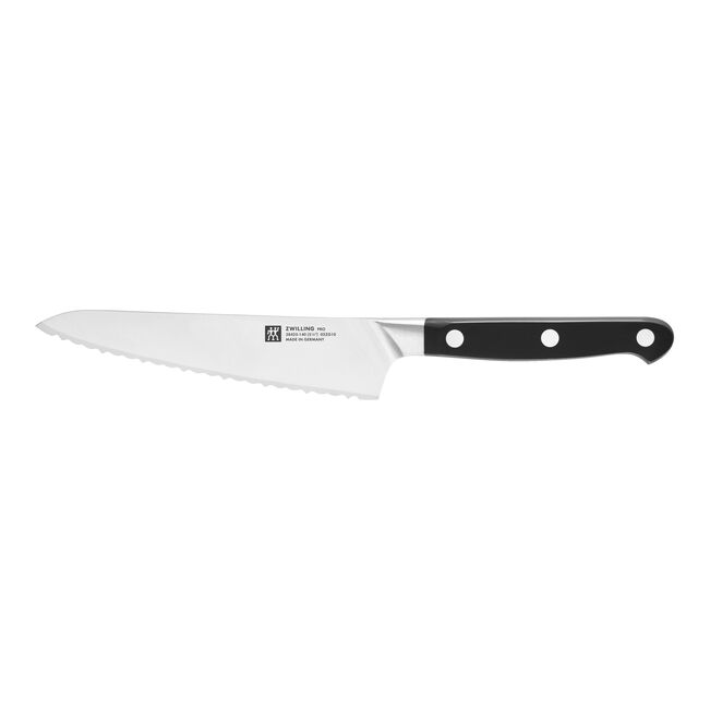 Henckels Pro 5.5-inch Prep Knife, Inverted Serrated Edge