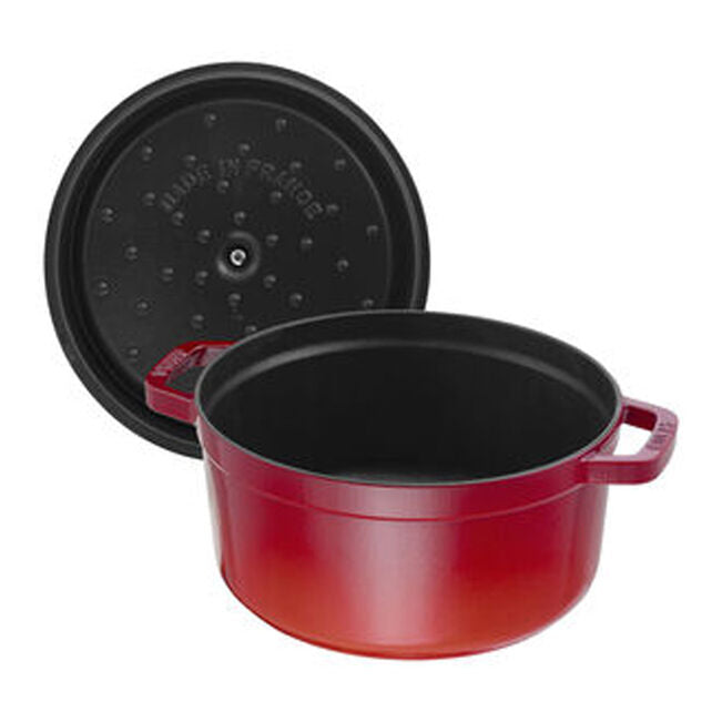 Staub Cast Iron 4 qt, Round, Dutch Oven w/ Cast Iron Lid