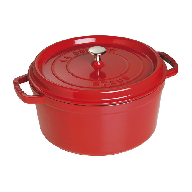 Staub 7 qt, Round, Dutch Oven, Cherry