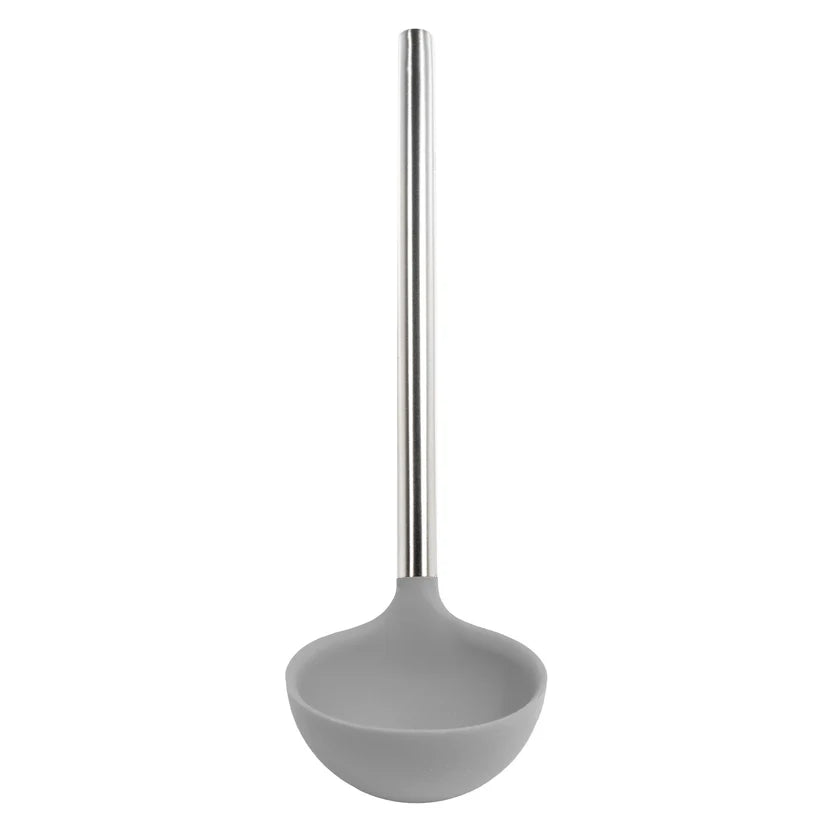 Tovolo Silicone Ladle with Stainless Steel Handle in Oyster Gray