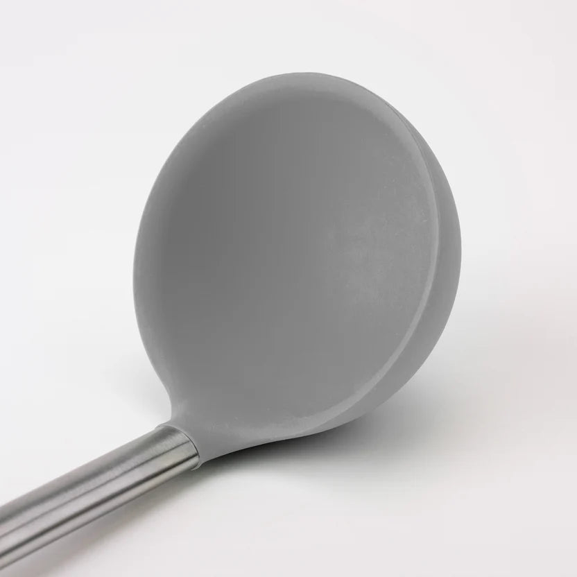 Tovolo Silicone Ladle with Stainless Steel Handle in Oyster Gray