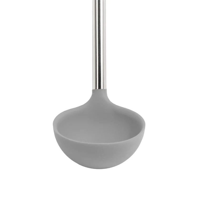 Tovolo Silicone Ladle with Stainless Steel Handle in Oyster Gray