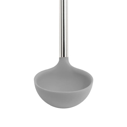 Tovolo Silicone Ladle with Stainless Steel Handle in Oyster Gray