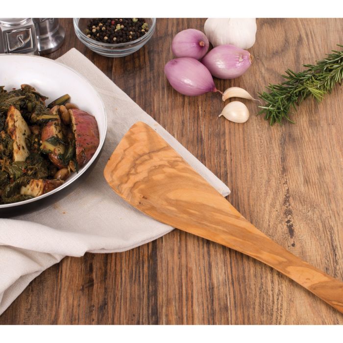 Eddington's Italian Olive Wood Wide Spatula, 12.5in