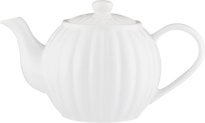 Price & Kensington Luxe 6 Cup Stoneware Teapot White 1100 ml
