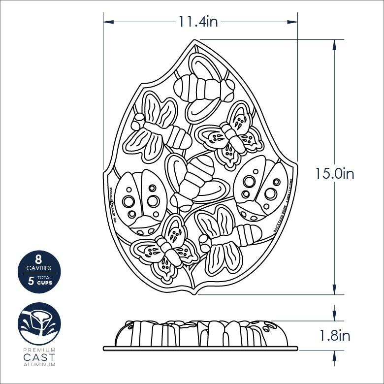 Nordic Ware Backyard Bugs Pan