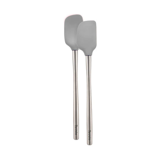 Tovolo - Flex-Core Mini Spat + Spoonula w/ Stainless Steel Handle - Oyster Gray