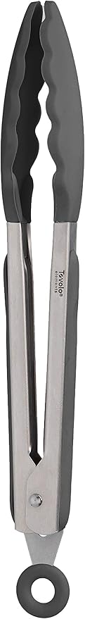 Tovolo Elements Tongs -9" Silicone Charcoal