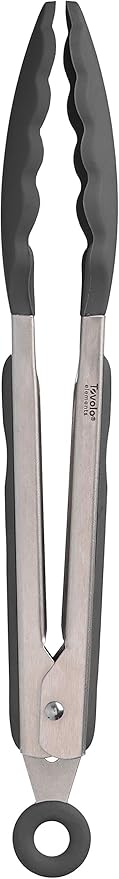 Tovolo Elements Tongs -9" Silicone Charcoal