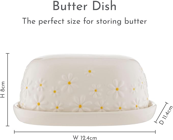 Price & Kensington Daisy Butter Dish