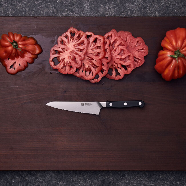 Henckels Pro 5.5-inch Prep Knife, Inverted Serrated Edge