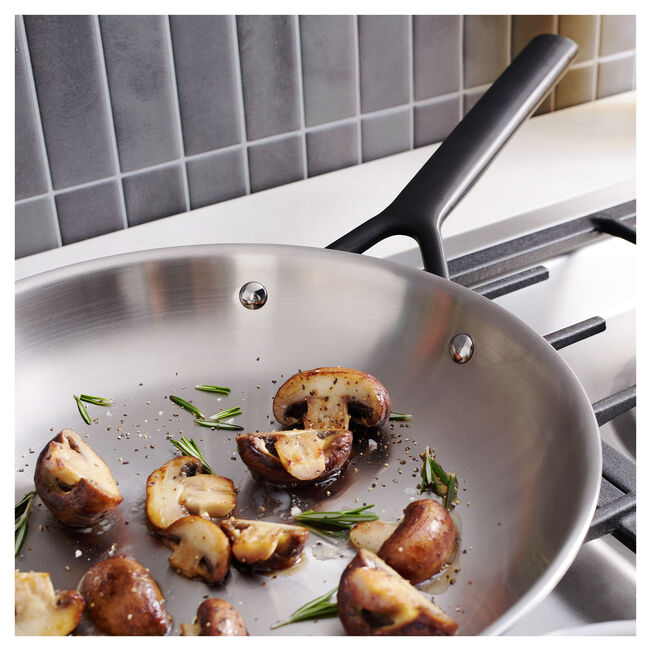ZWILLING MIlano Stainless Steel2-pc, Stainless Steel Fry Pan Set