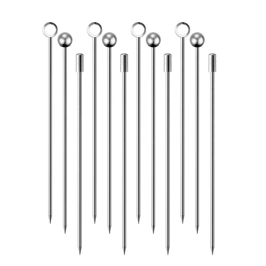 OGGI Stainless Steel Cocktail Picks - 12pc Set