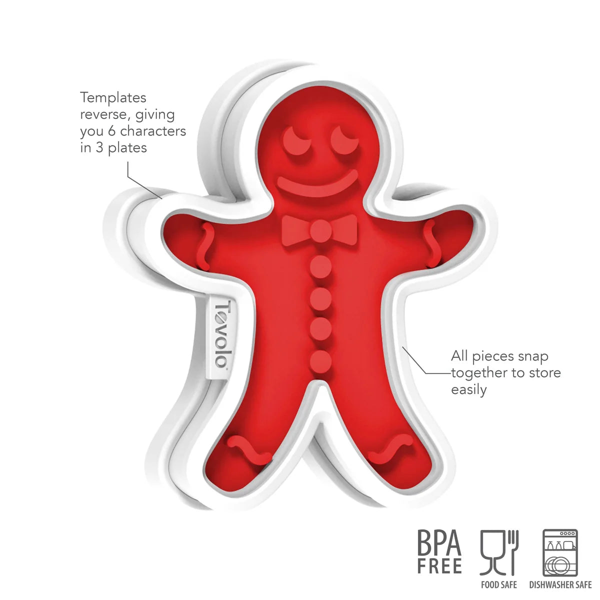 Tovolo Gingerbread Cookie Cutter - Ginger Boy