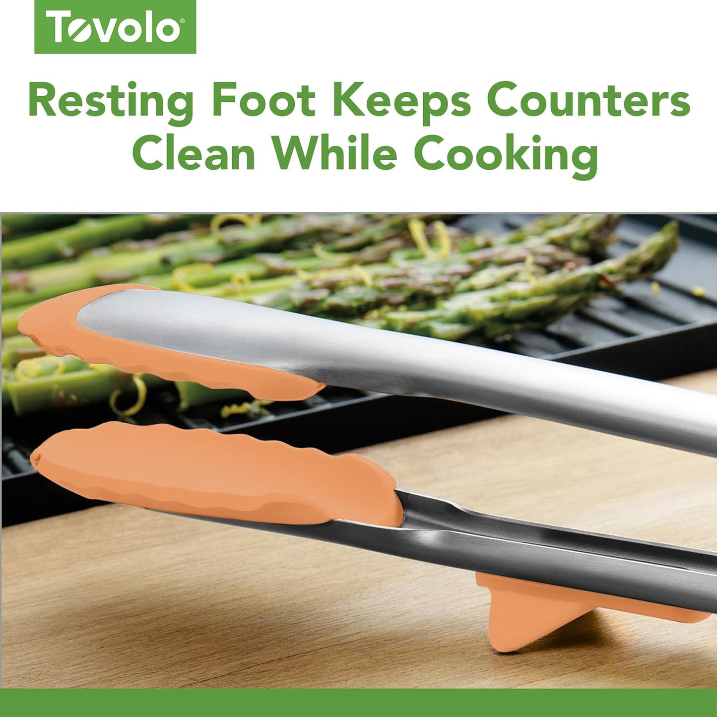 Tovolo - Tip Top Tongs - Apricot