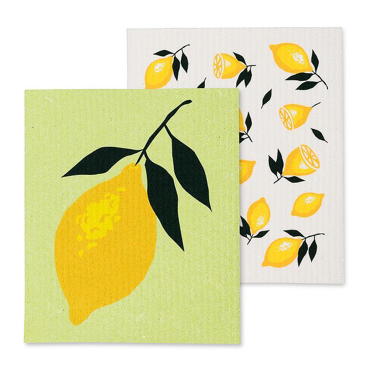 Swedish Dishcloths Lemon Set of 2