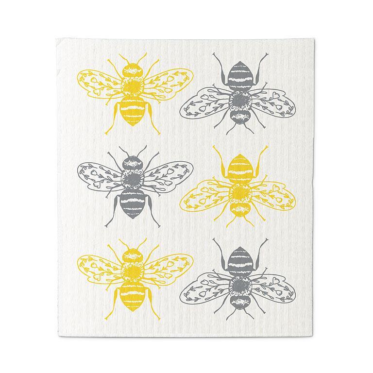 Abbott - Bees Swedish Dishcloths. Set of 2