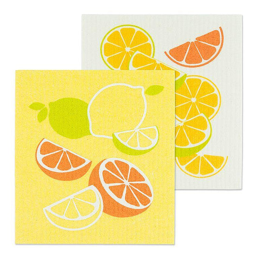 Abbott - Citrus Swedish Dishcloths. Set of 2