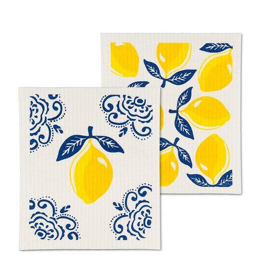 Swedish Dishcloth Sorrento Lemons. Set of 2