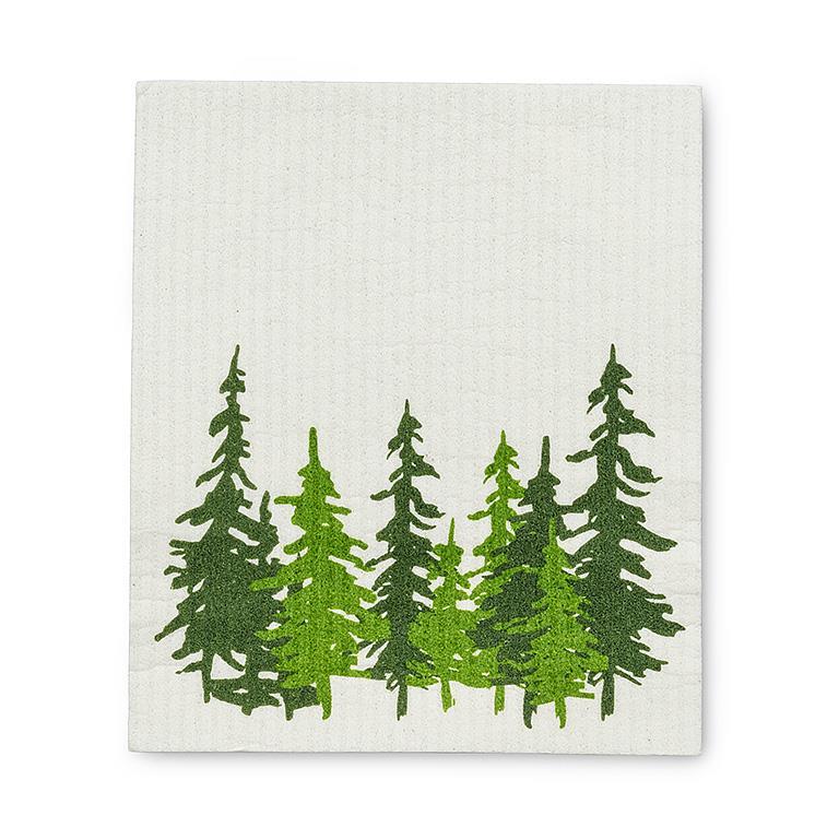 Abbott - Evergreen Forest Swedish Dishcloths. Set of 2