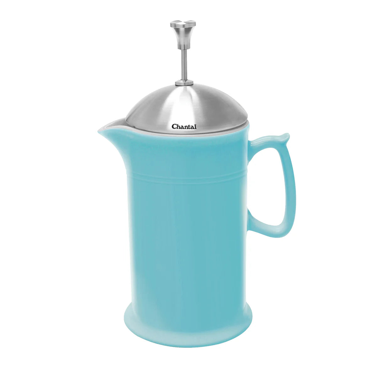 Chantal Ceramic French Press (28oz) Aqua