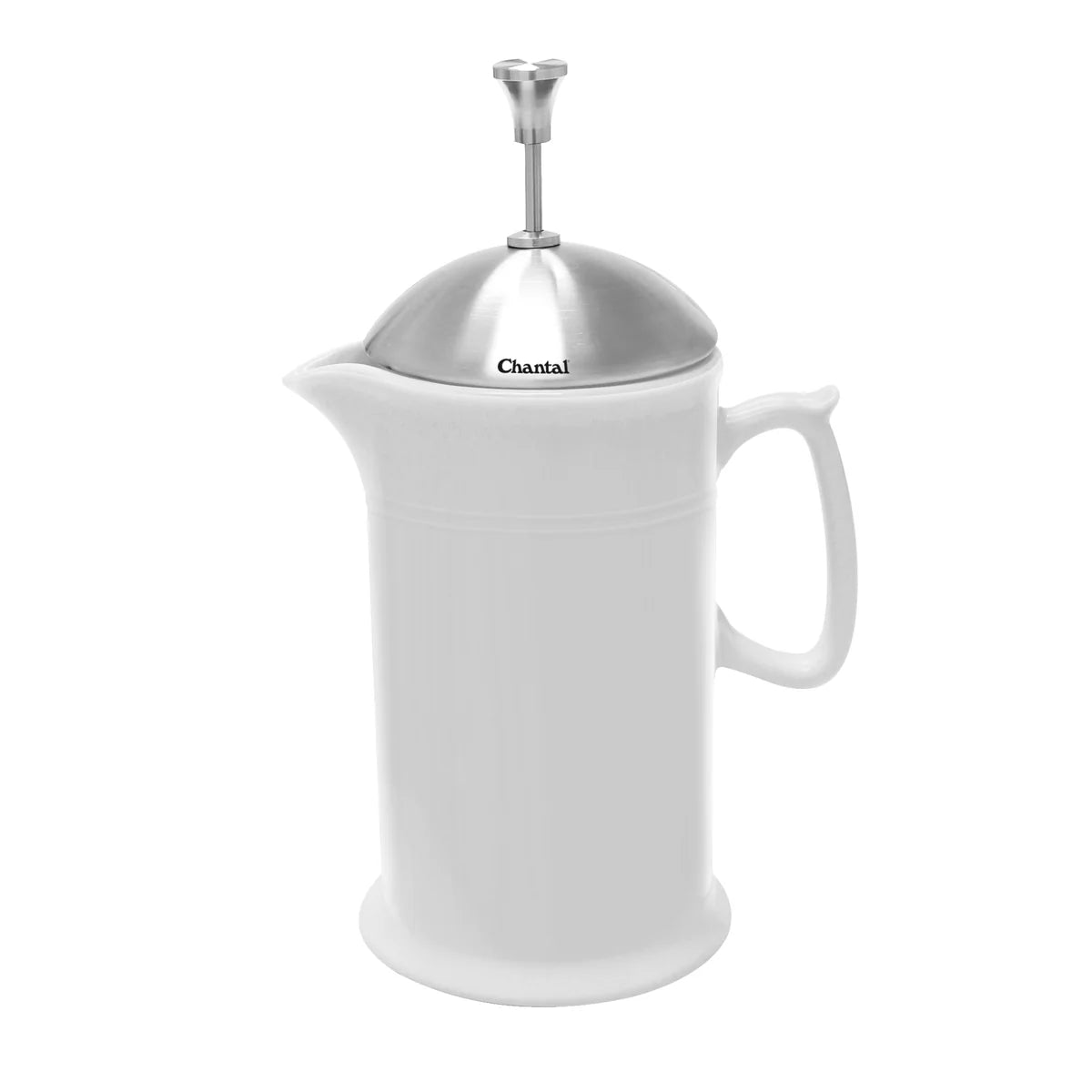 Chantal Ceramic French Press (28oz) White