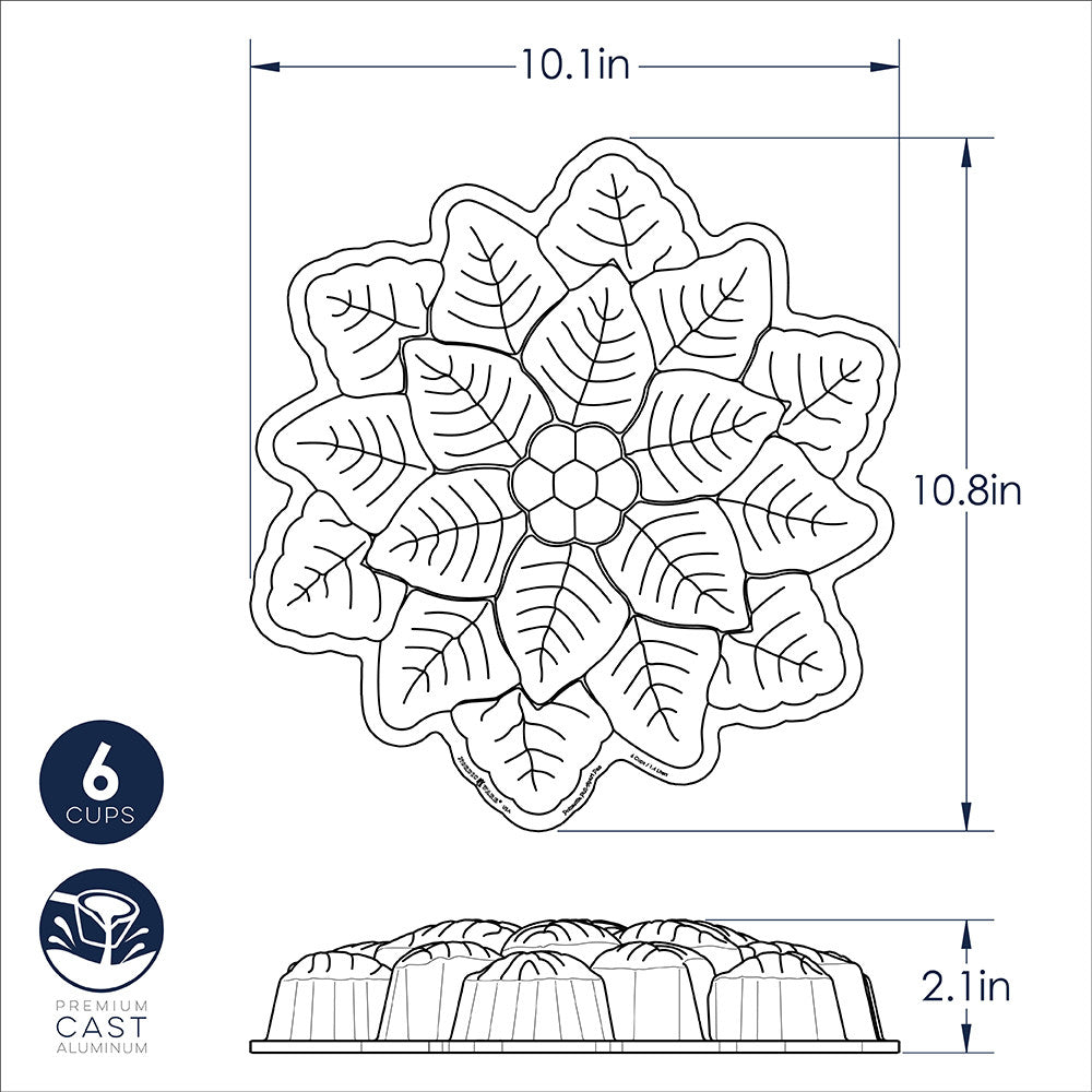 Nordic Ware Poinsettia Pull-Apart Pan