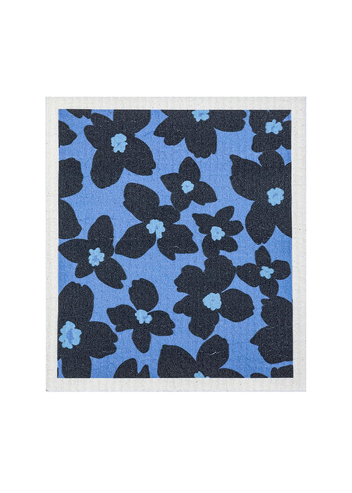 Mu Kitchen Periwinkle Floral Designer Sponge Cloth