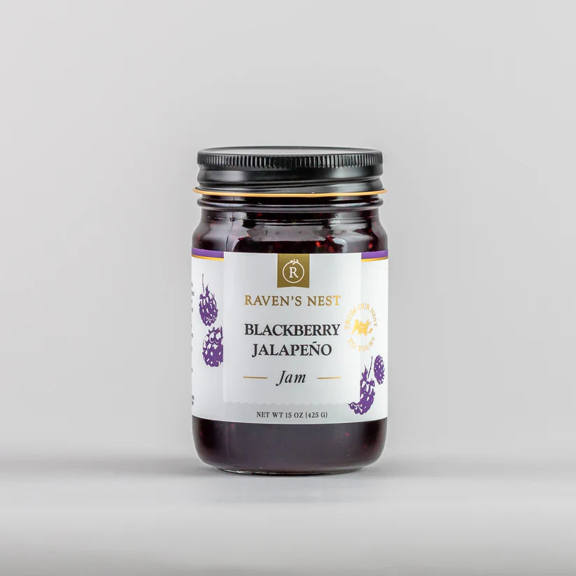 Raven's Nest Blackberry Jalapeño Jam - 15 oz.