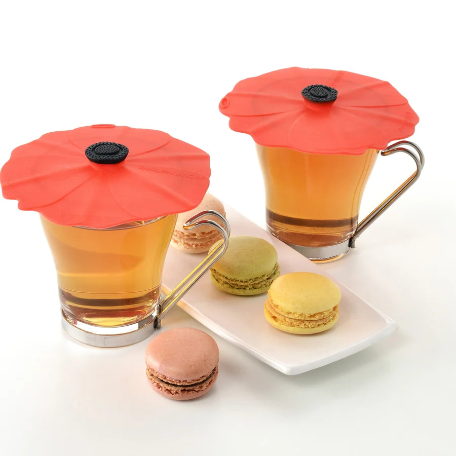 Charles Viancin Drink Covers 2pk - Poppy