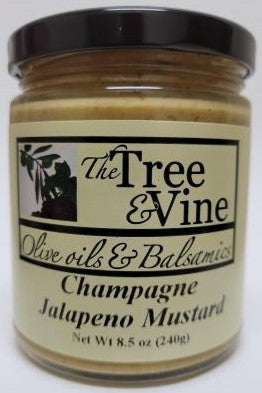 Tree & Vine Champagne Jalapeno Mustard - 8.5 oz