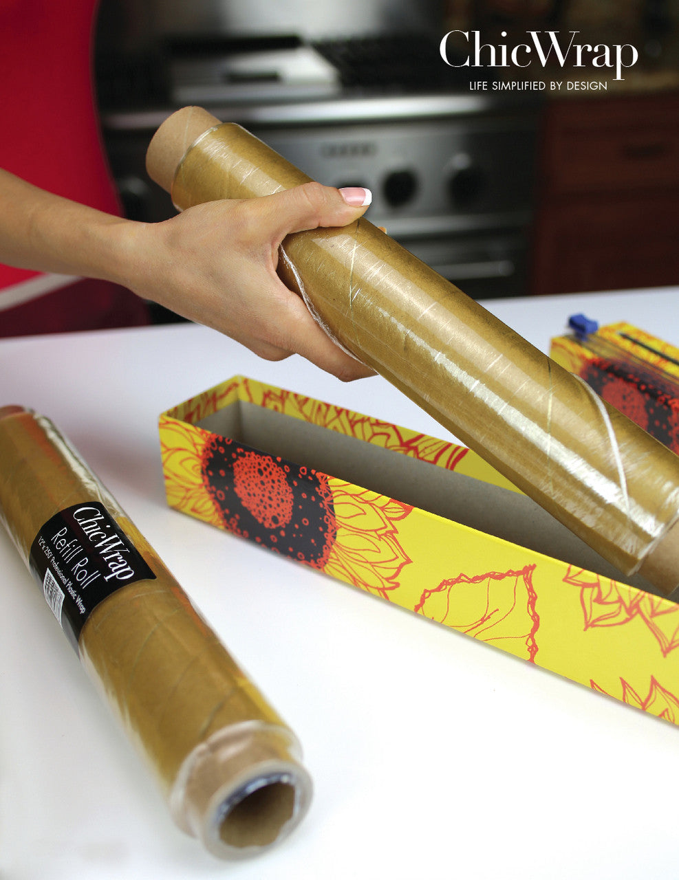 ChicWrap Professional Grade Plastic Wrap Refill - 12"x250'