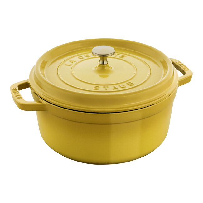 Staub Cast Iron 4 qt, Round, Dutch Oven w/ Cast Iron Lid