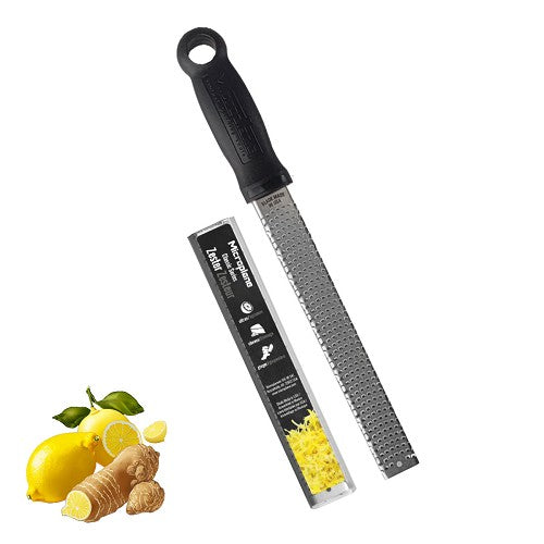 Microplane Black Classic Stainless Steel Zester and Cheese Grater (hard handle)