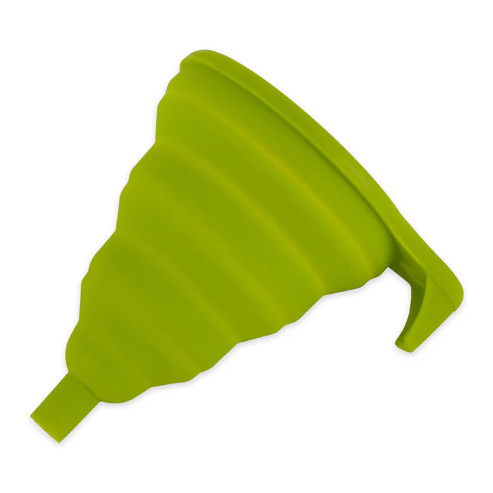 RSVP Int'l Silicone Funnel - Collapsible - Green