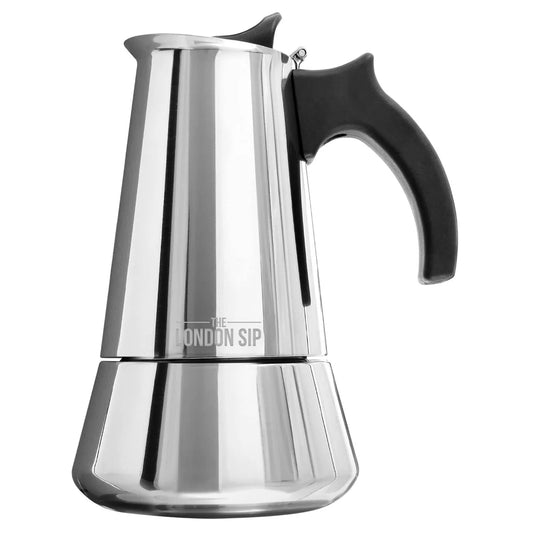 The London Sip Stainless Steel Stovetop Espresso Coffee Maker - 6 cup