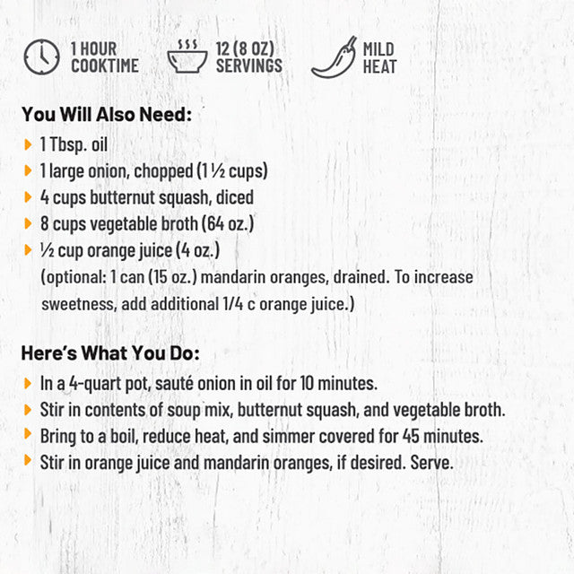 Spiced & Sweet Butternut Squash & Lentil Soup by Frontier Soups