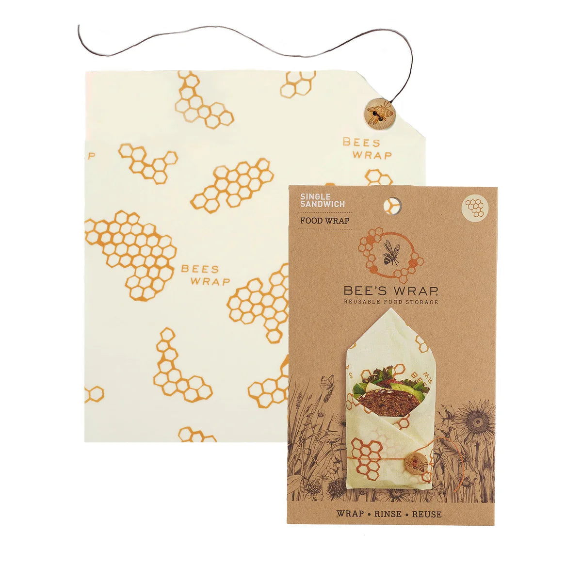 Bee's Wrap Sandwich Wrap - Honeycomb