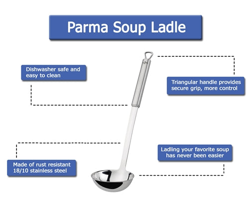Frieling Parma Series Soup Ladle, S/S, 4 fl. oz., 12.5"