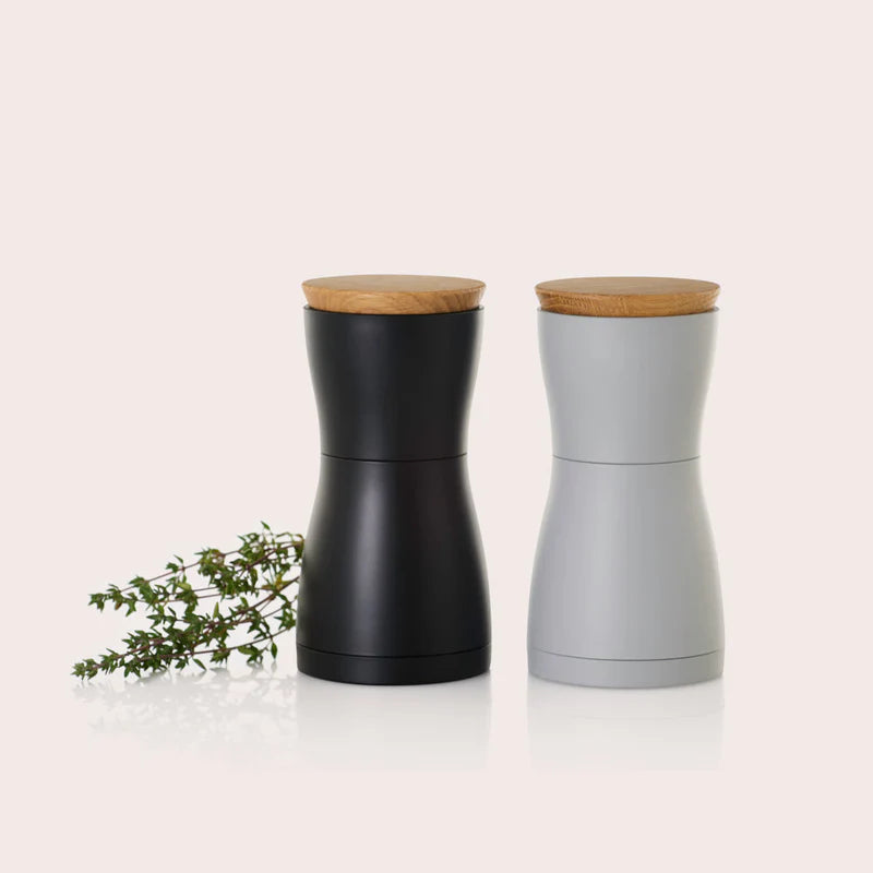 AdHoc Twin Salt and Pepper Mill Set - Black & Grey