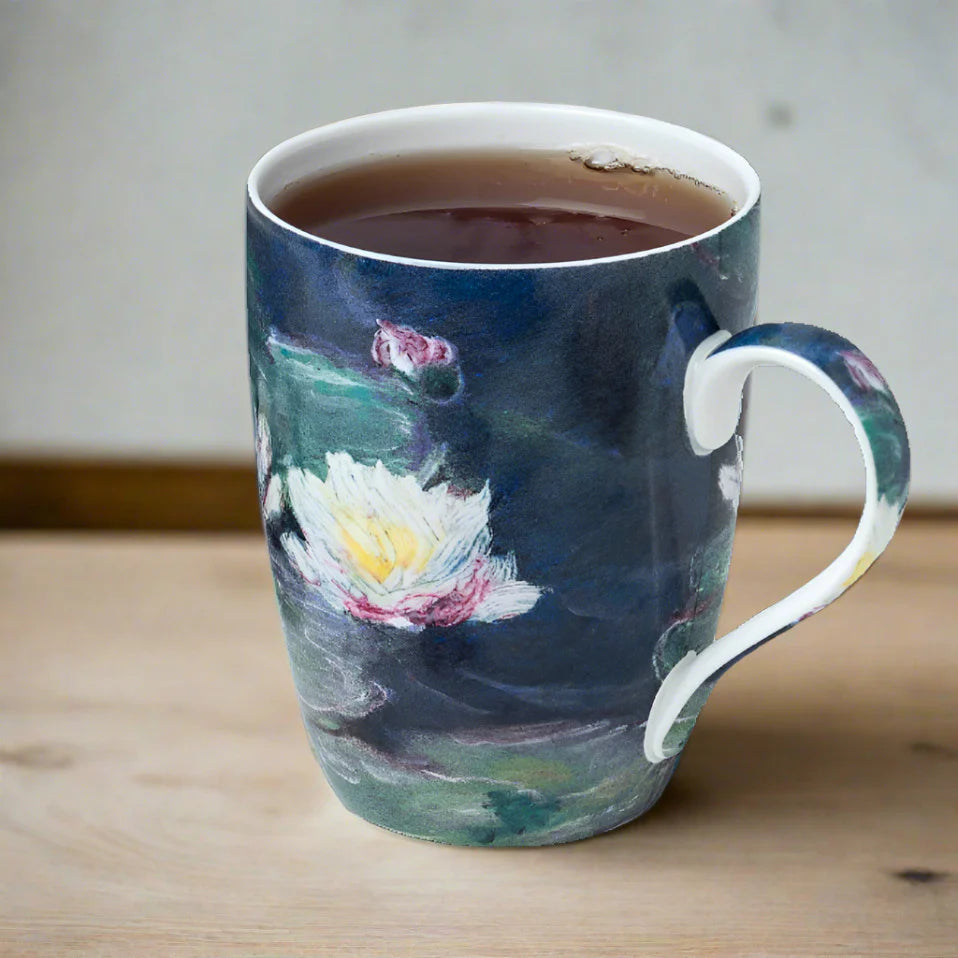 McIntosh Mugs Monet Water Lilies Tea Mug w/ Infuser and Lid