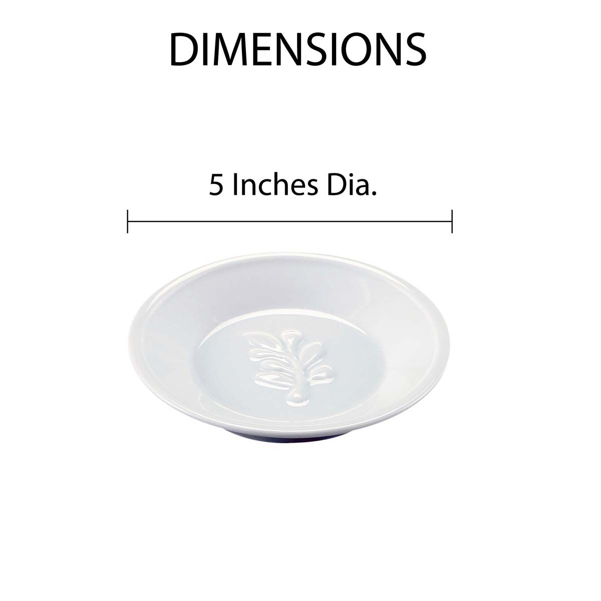 HIC Kitchen Embossed Oil Dipping Dish