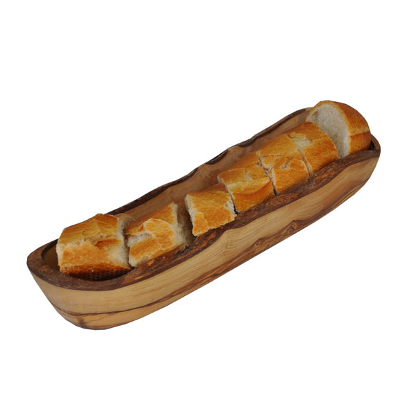 Olive Wood Bread Dish - 14 in.