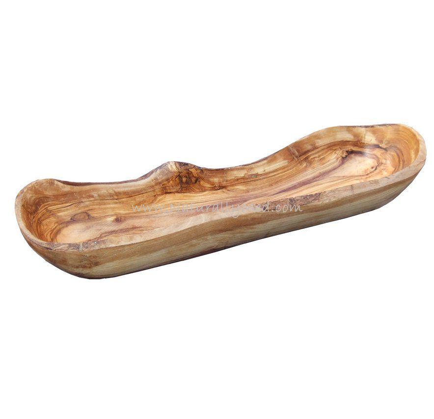 Olive Wood Bread Dish - 14 in.