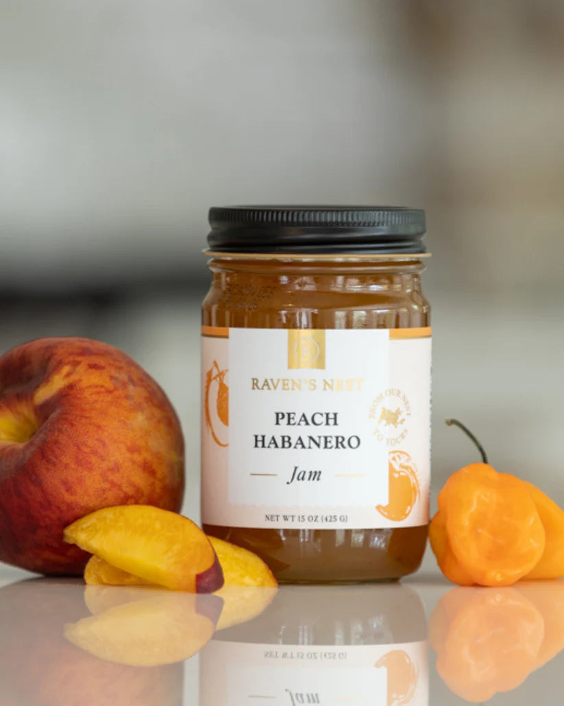 Raven's Nest Peach Habanero Jam - 15 oz.