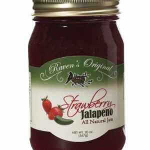 Raven's Original Strawberry Jalapeno Jam, 20 oz