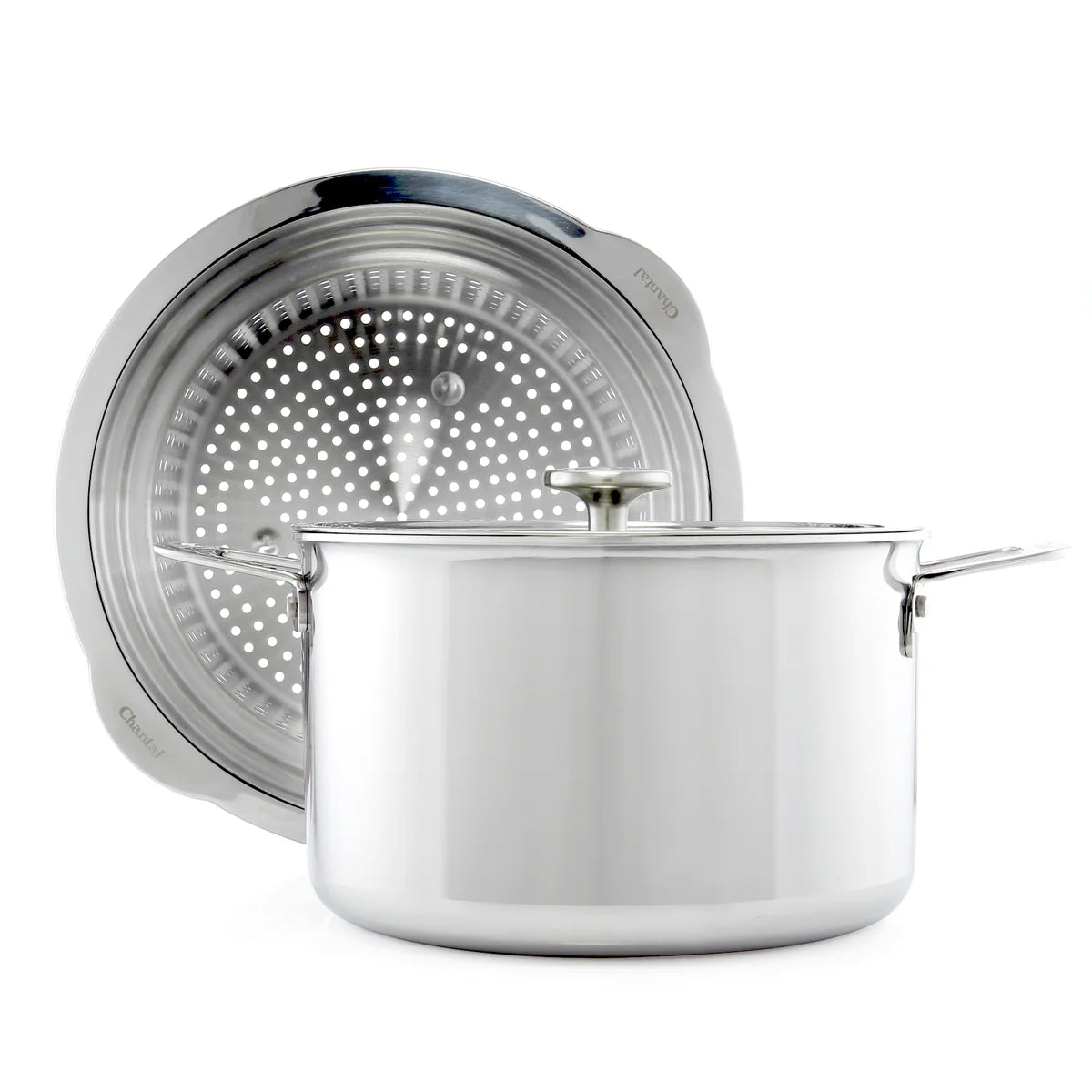 Chantal 3.Clad 7 Qt. Stockpot & Steamer