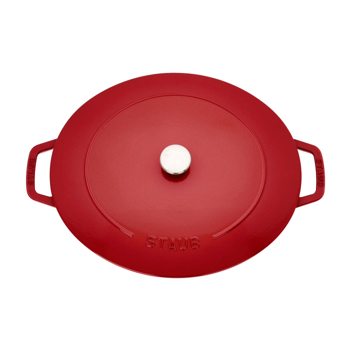 Staub 6 qt, Wide Oval French Oven, Cherry